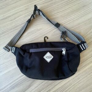 Chaco Black and White Belt Bag